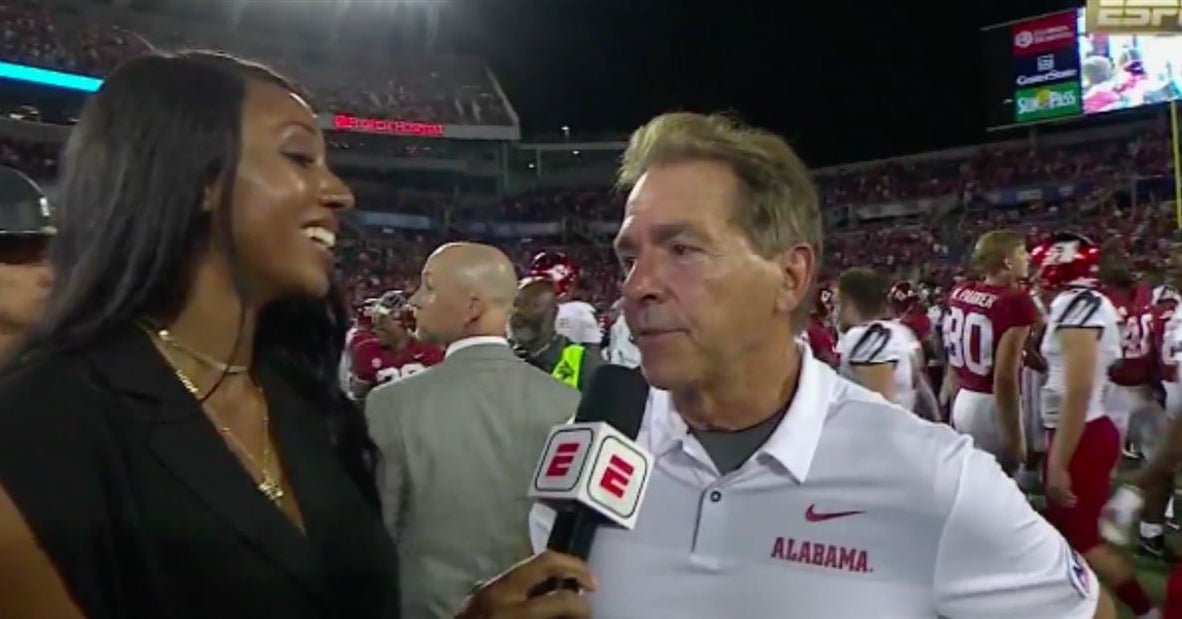 Report: Nick Saban apologizes to Maria Taylor for tense postgame
