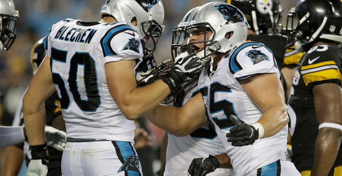 What channel are the Carolina Panthers playing on tonight?