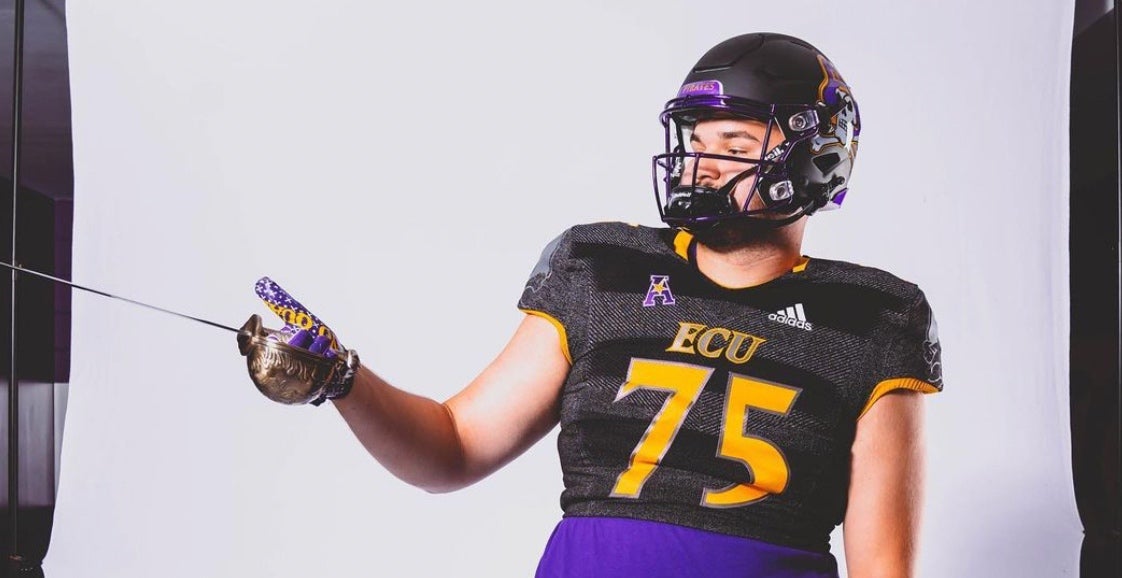 Visit has OL commit Kenny Walz 'amped' to get to Greenville to begin  helping Pirates