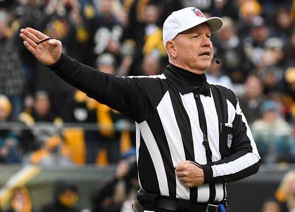 Referee Carl Cheffers on for New Orleans Saints vs Philadelphia Eagles