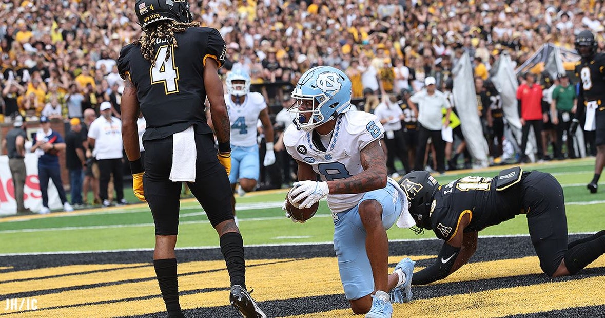 North Carolina WR Kobe Paysour Seizes The Moment In Win Over App State