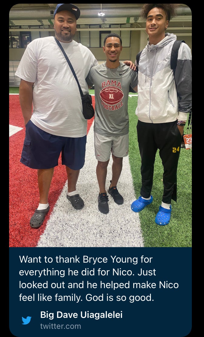 bryce young transfer