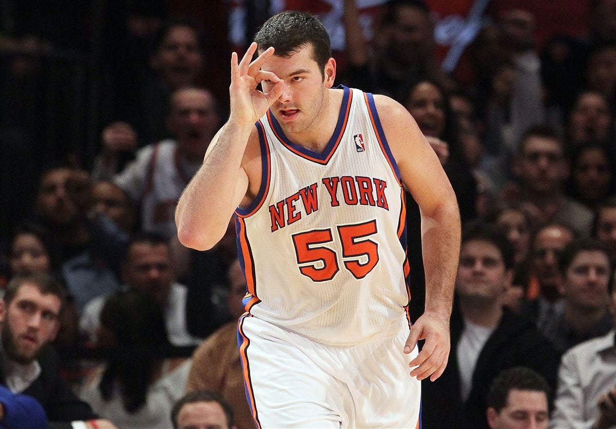 2011-12 New York Knicks Josh Harrellson #55 Game Used Blue Practice Jersey  3XL 8