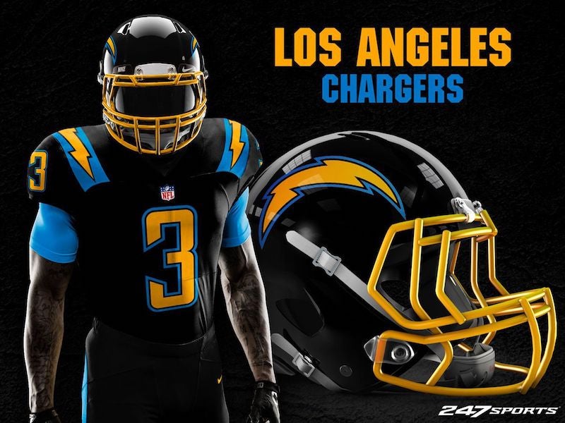 los angeles chargers jersey 2020