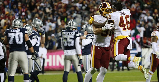 Redskins end Cowboys' 6-game streak, 20-17 in OT - The Columbian