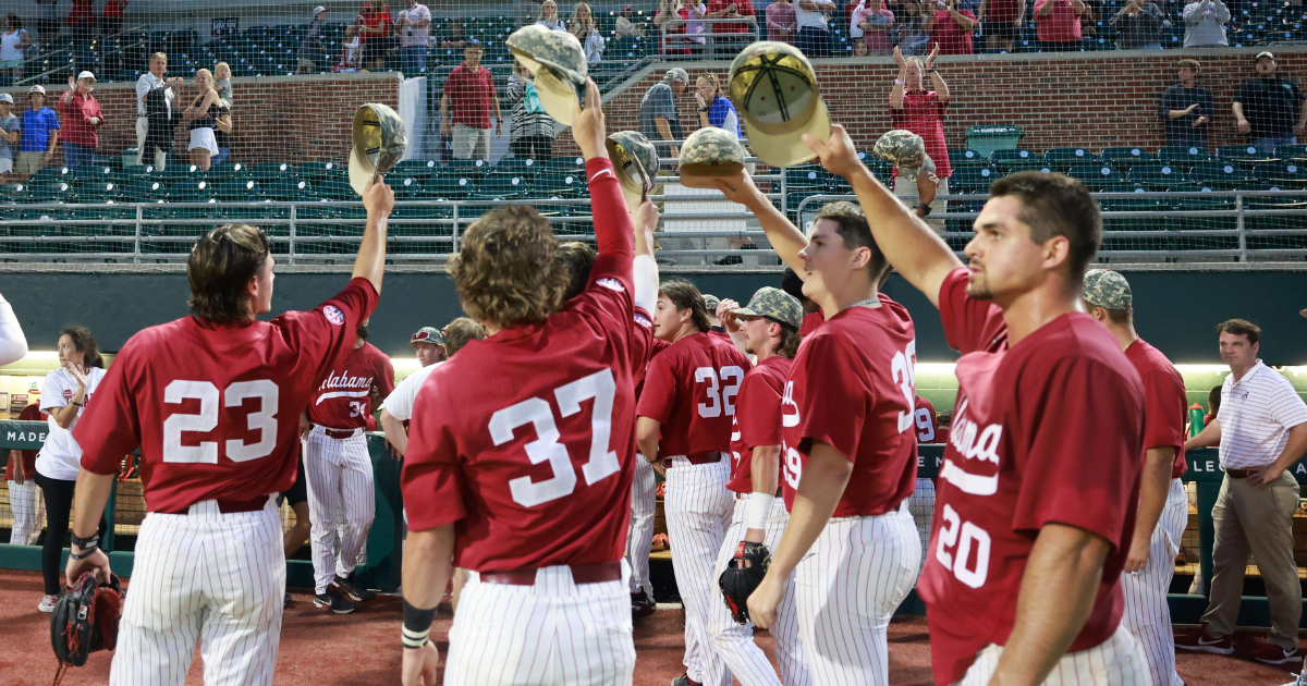 Crimson Tide Baseball Secures Sweep in Final Series Before SEC