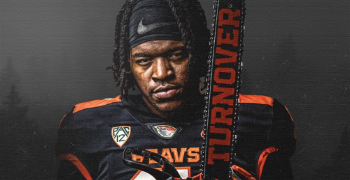 LOOK: Oregon State unveils turnover chainsaw to join the defensive