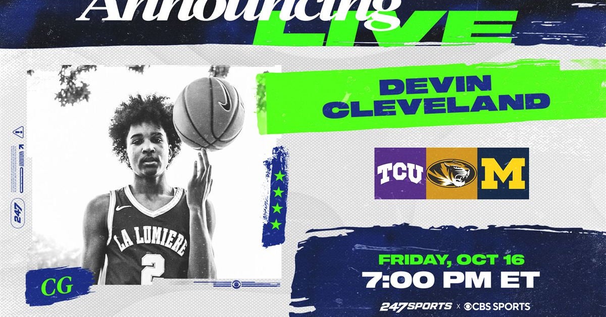 Top-30 Devin Cleveland down to three, will announce live on CBS Sports ...