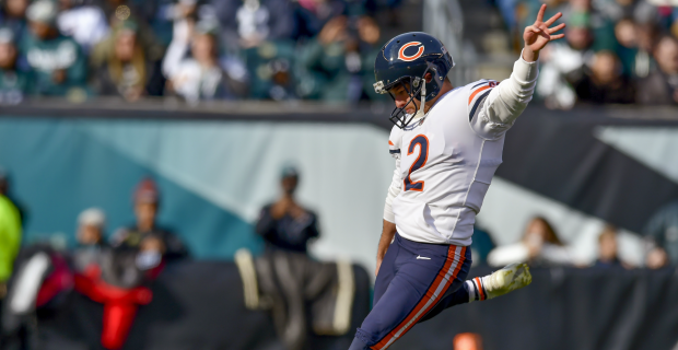 Minnesota Vikings long snapper Andrew DePaola wears a Crucial Catch cap  during the first half of an NFL football game against the Miami Dolphins,  Sunday, Oct. 16, 2022, in Miami Gardens, Fla. (