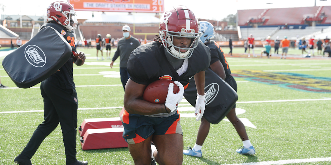 Alabama's Najee Harris won't play in Saturday's Senior Bowl 