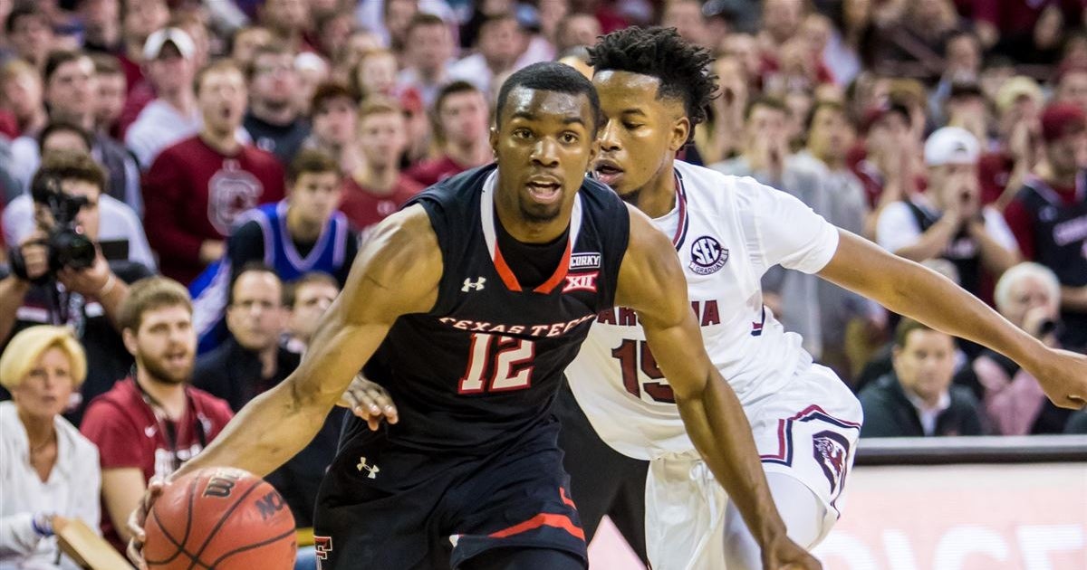 Evans Leads Texas Tech to 70-63 Road Victory Over South Carolina