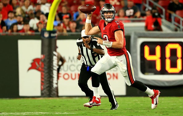 Kyle Trask: Bruce Arians has no concerns over arm strength of new