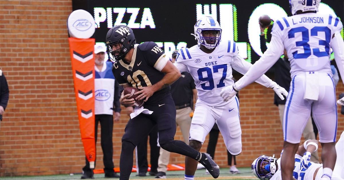 Wake Forest Football Snap Counts and PFF Grades vs Duke