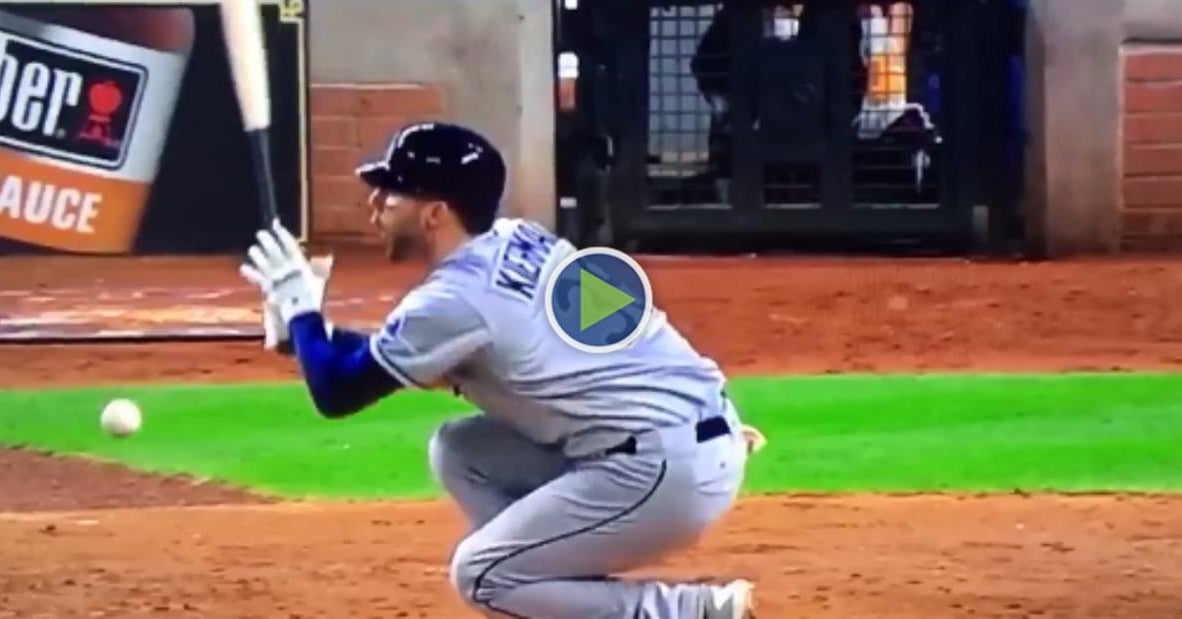 Watch Tampa Bay Rays Of Kevin Kiermaier Hits Ball Off Groin