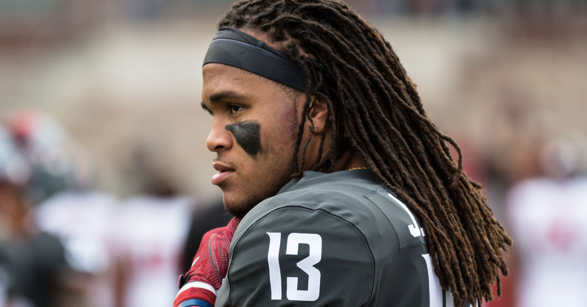 Star LB Jahad Woods tweets he won't transfer out of WSU