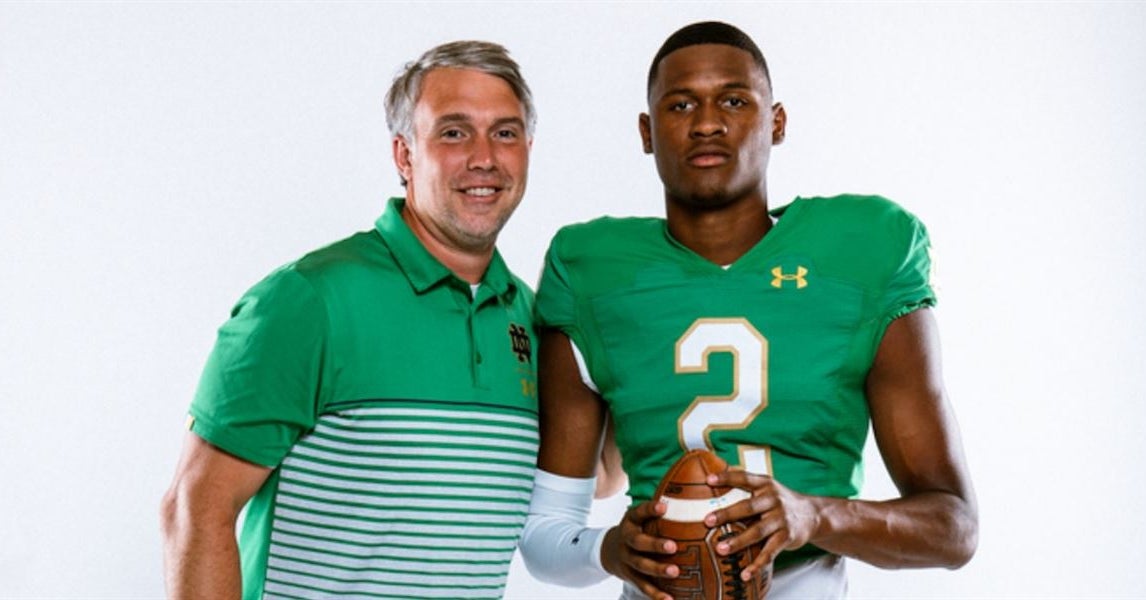 Deuce Knight Notre Dame QB commit Deuce Knight goes in-depth on official visit to ...