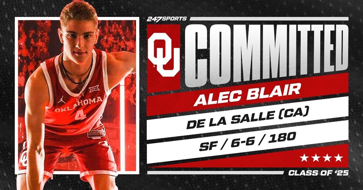 Top-40 wing Alec Blair commits to Oklahoma for basketball and baseball