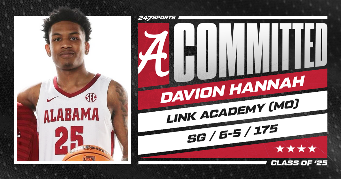 No. 37-ranked Davion Hannah commits to Alabama