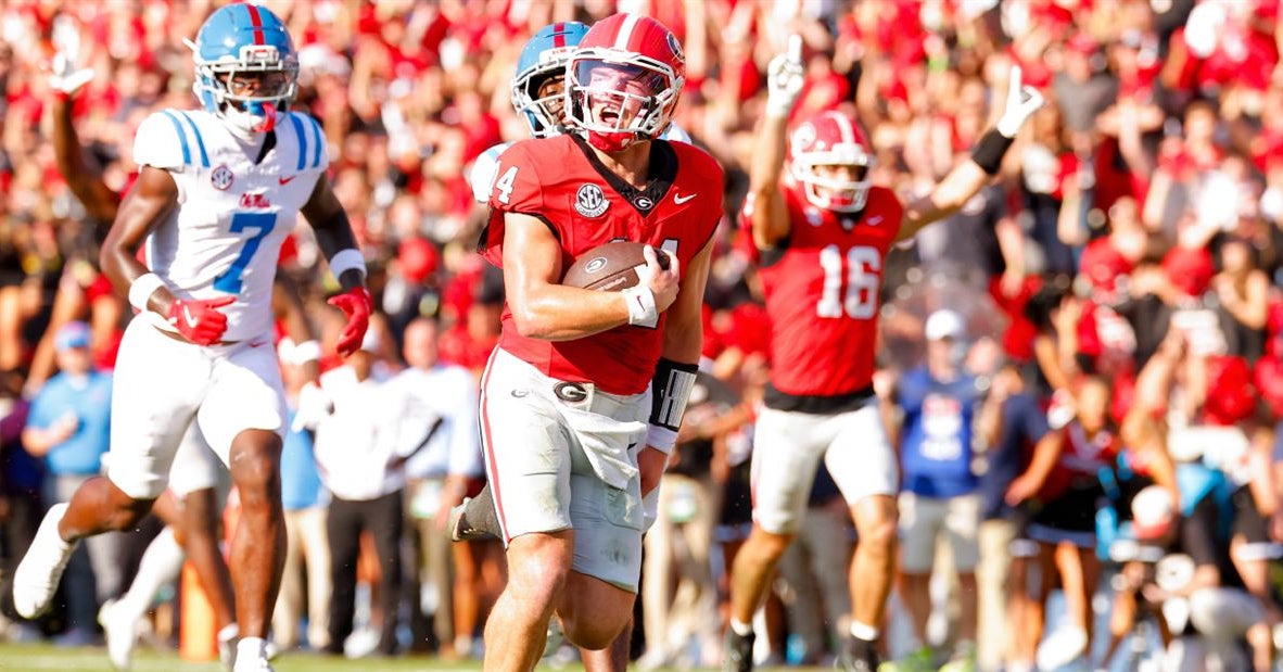 Game balls from Georgia's 43-35 win over Ole Miss