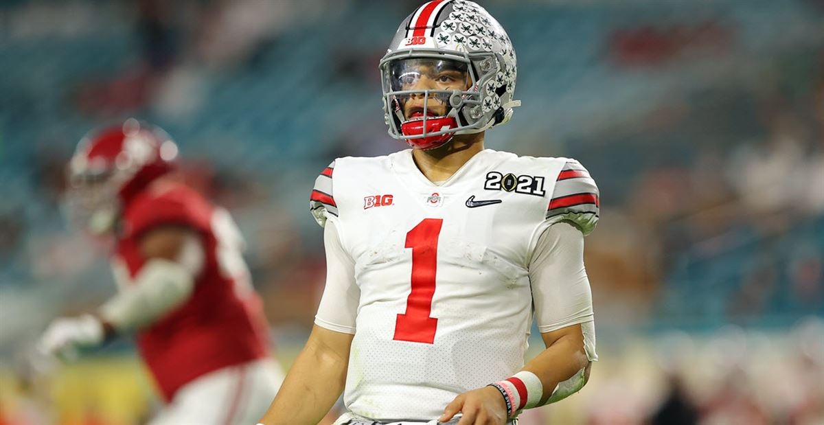 First Look: Justin Fields in CFP Uniforms