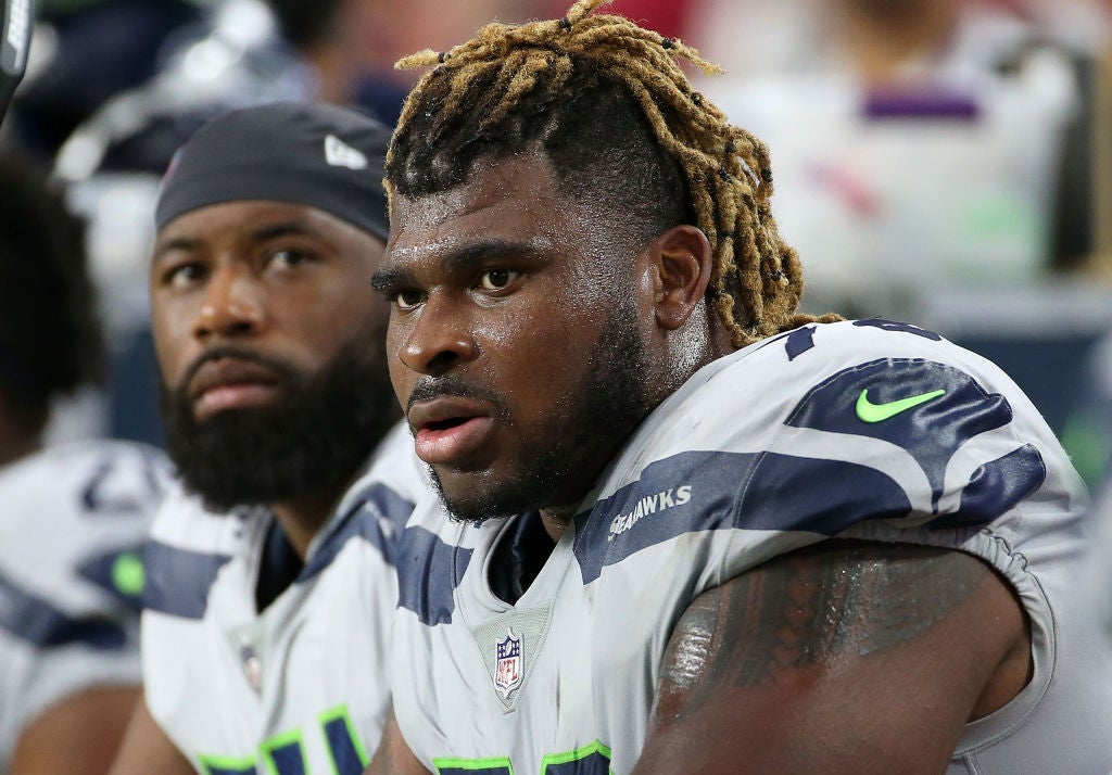 D.J. Fluker Navy Blue Name & Number Logo - #78 Football Seattle