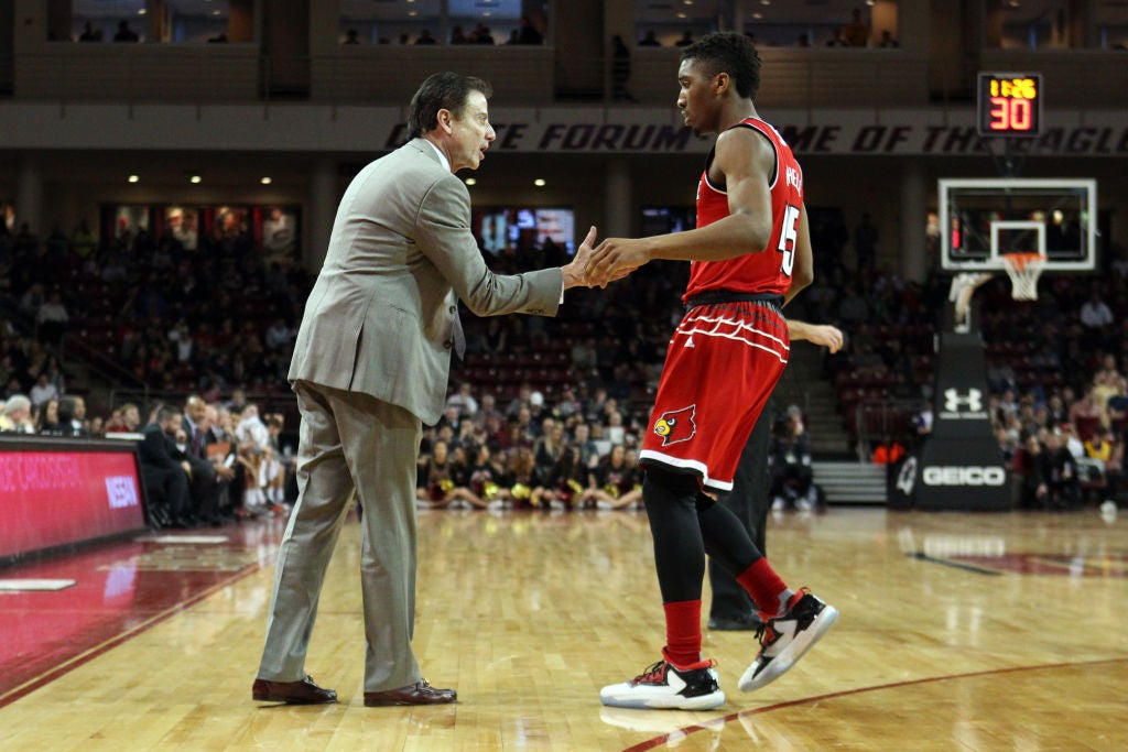 Rick Pitino throws Subway Series first pitch to Donovan Mitchell
