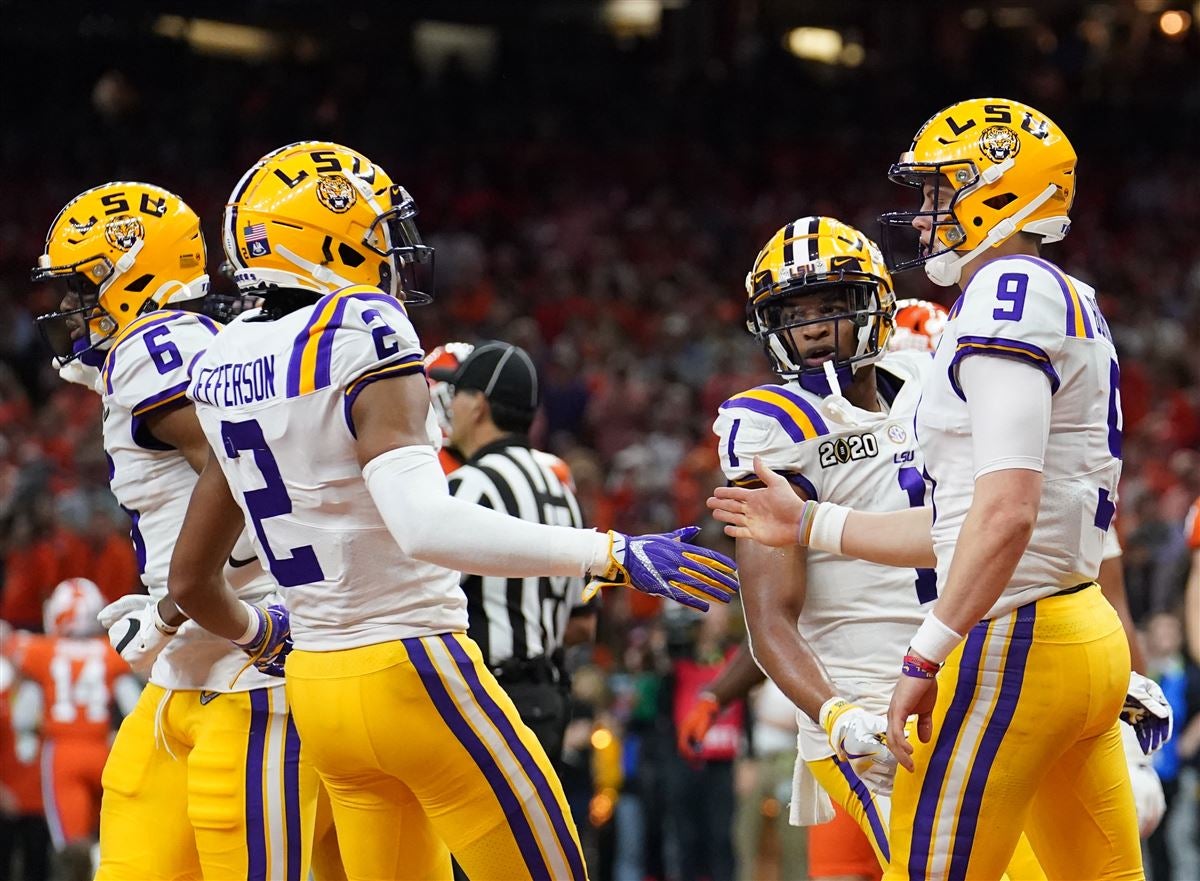 Former LSU stars Joe Burrow, Justin Jefferson rank top 10 in NFL