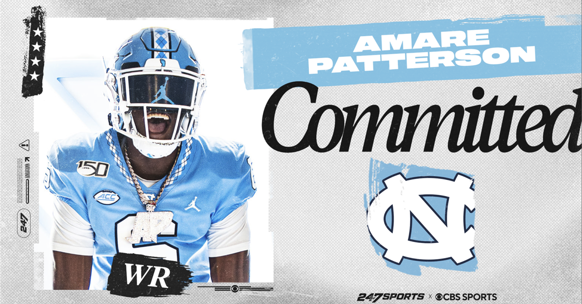 Top247 WR and 'YAC monster' Amare Patterson commits to UNC, becomes Heels' highest-ranked commitment