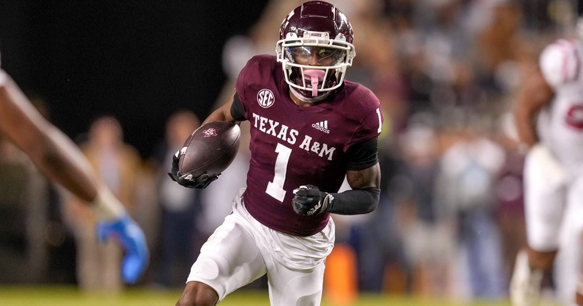 Texas A&M WR Evan Stewart named a Freshman AllAmerican by the FWAA