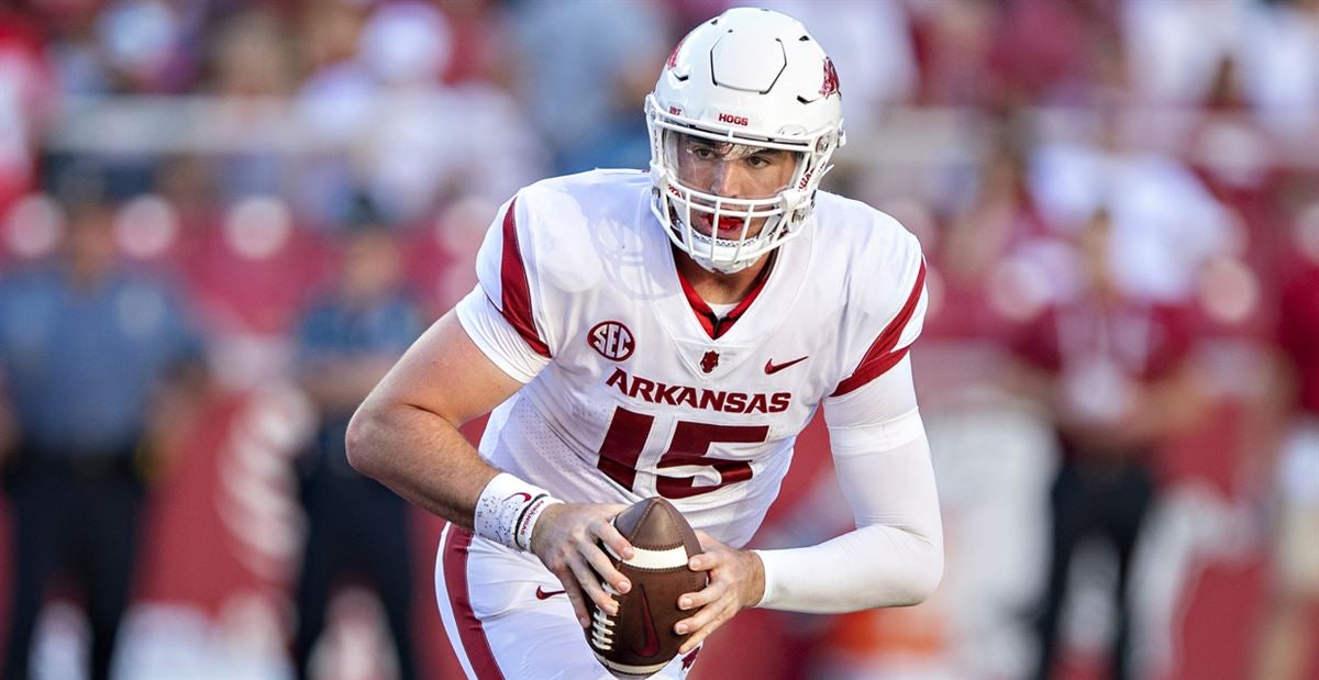 Cole Kelley: Arkansas Razorbacks quarterback suspended indefinitely  following arrest 