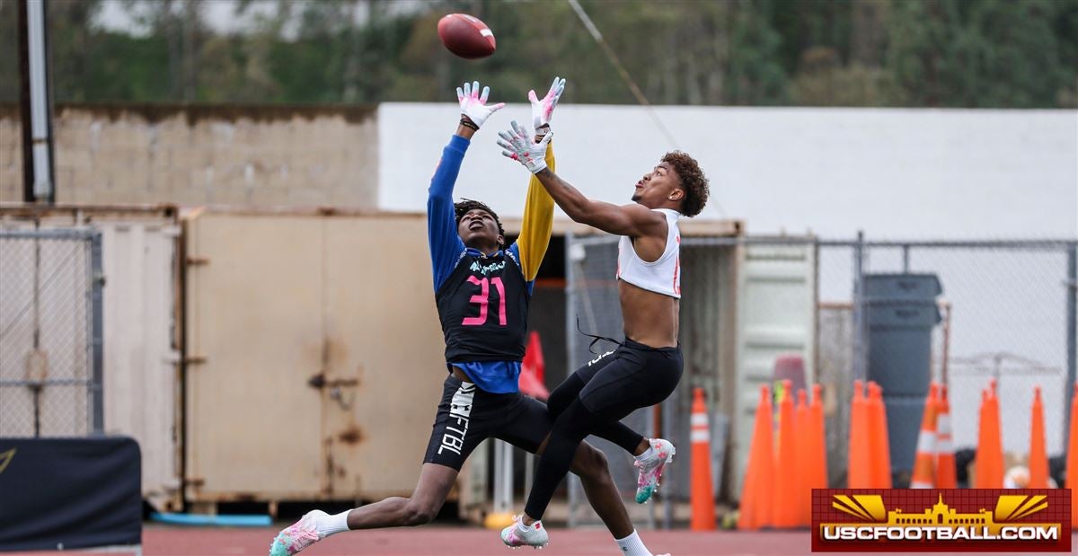 Jackson repping at cornerback during Under Armour game week