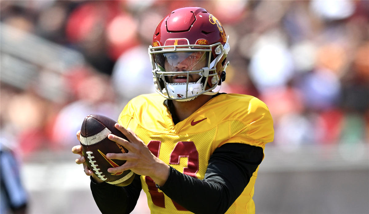 USC QB Caleb Williams predicts College Football Playoff berth at Pac-12  Media Days