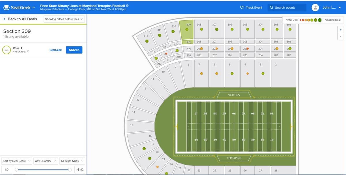 Maryland Football Umd Football Parking Tickets