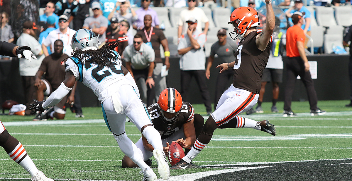 Every kick by Cleveland Browns rookie kicker Cade York vs. the Carolina  Panthers