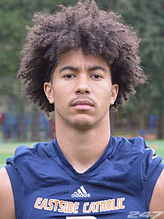 Eastside Catholic's Sam Adams II isn't much into playing defense or on the  line like the rest of his family