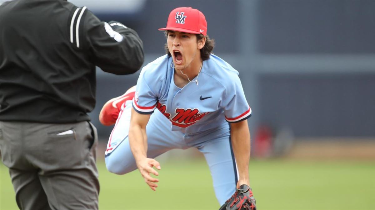 Ole Miss Baseball Holds Uniform Photoshoot on Oxford Square - The