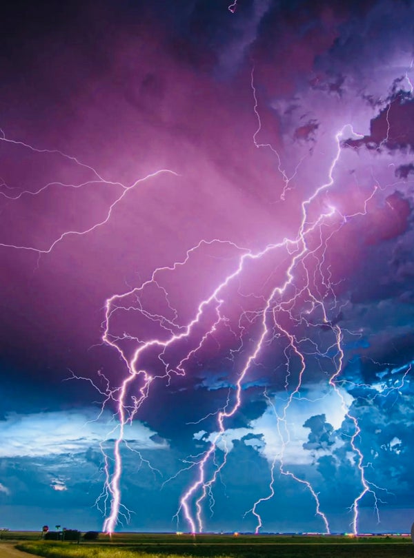 Taking a shower in a thunderstorm and being electrocuted.