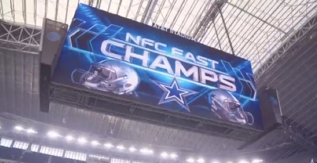 VIDEO: Cowboys celebrate, NFC East champ apparel revealed