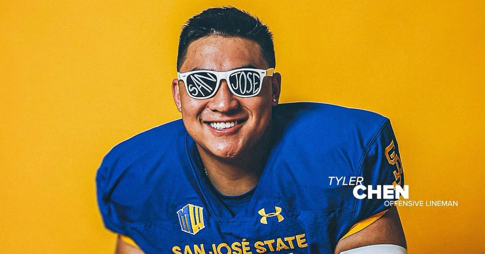 Transfer O-Lineman Tyler Chen returns home to the Bay in move to SJSU