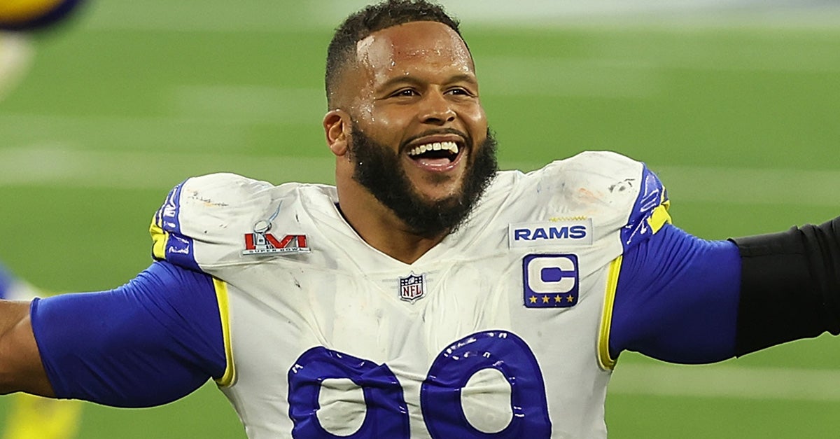 : NFL PRO LINE Women's Aaron Donald Royal Los Angeles