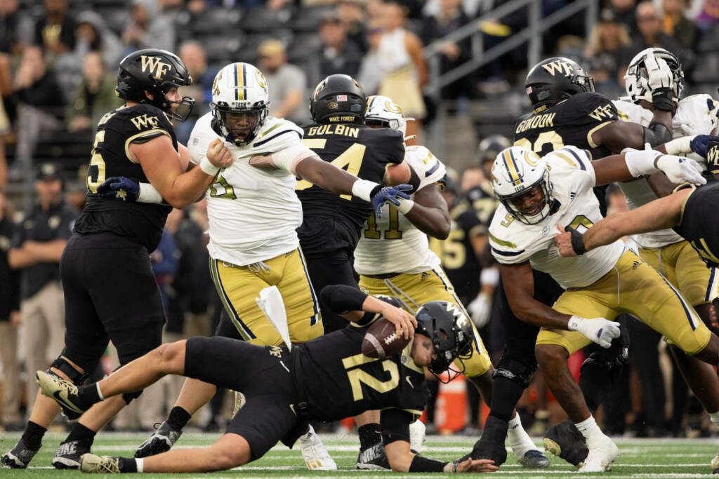 Georgia Tech Adidas Football Student Athlete #55 Horace Lockett Jr. Na