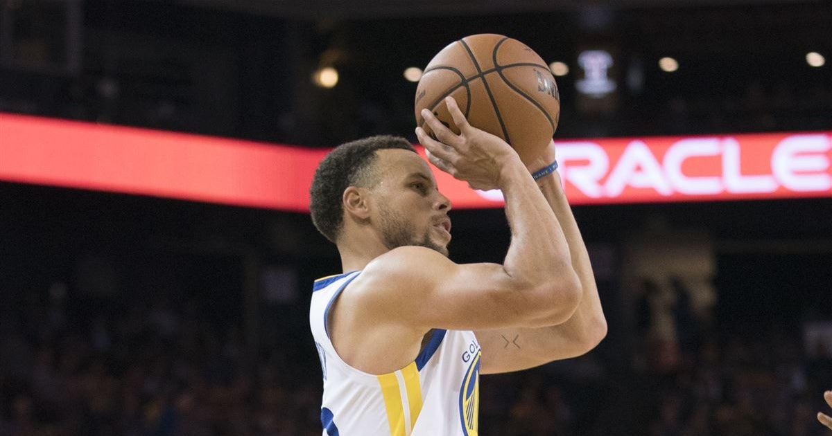 WATCH: Stephen Curry drain half court shots ahead of return