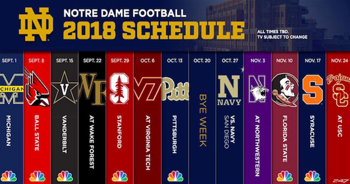 Noter Dame Football Schedule 2025