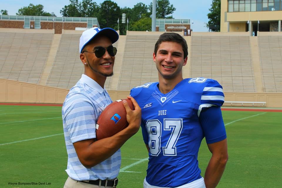 Duke wide receiver Max McCaffrey (87) during the NCAA college football game  between Duke and Wake