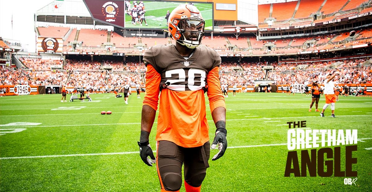 Cleveland Browns linebacker Jeremiah Owusu-Koramoah represents 