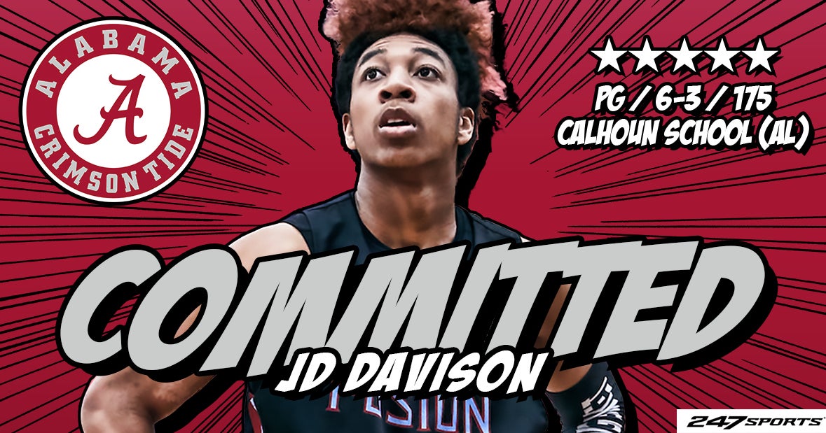 Five-star PG J.D. Davison commits to Alabama