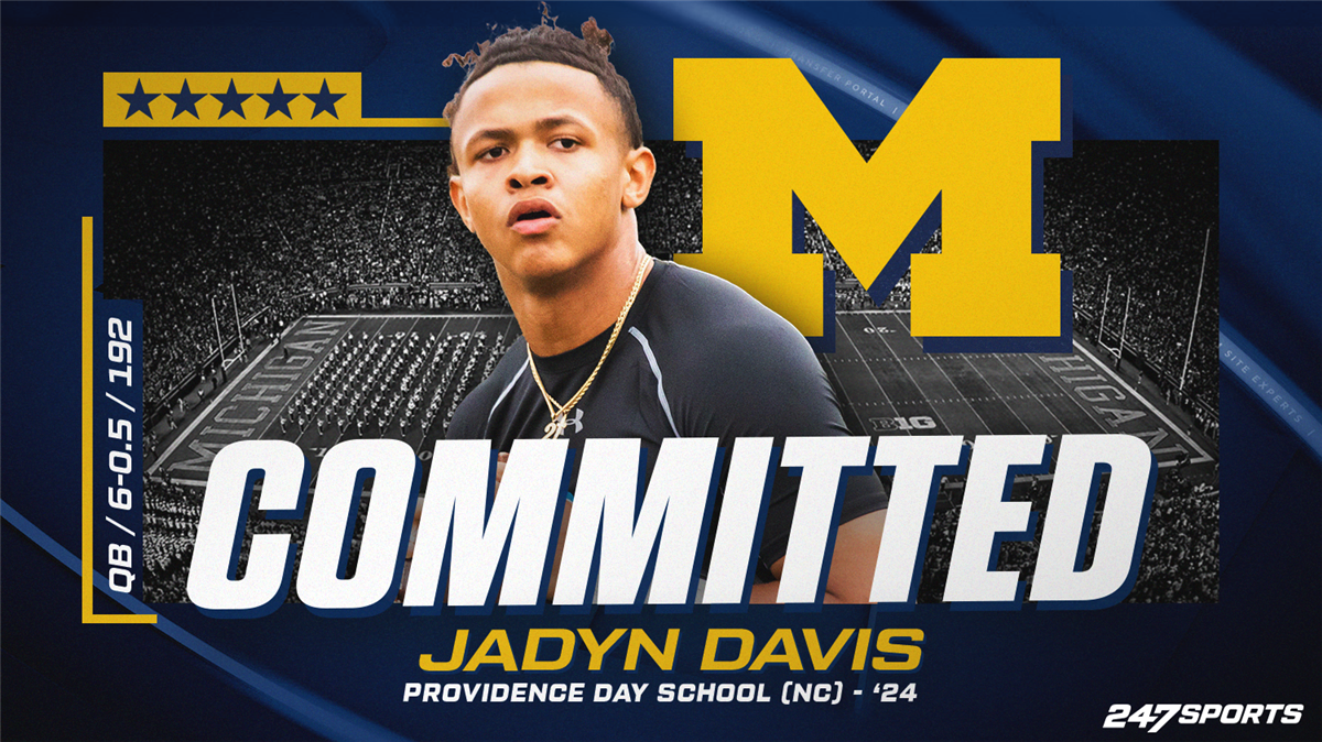 Five-star QB Jadyn Davis Commits To Michigan