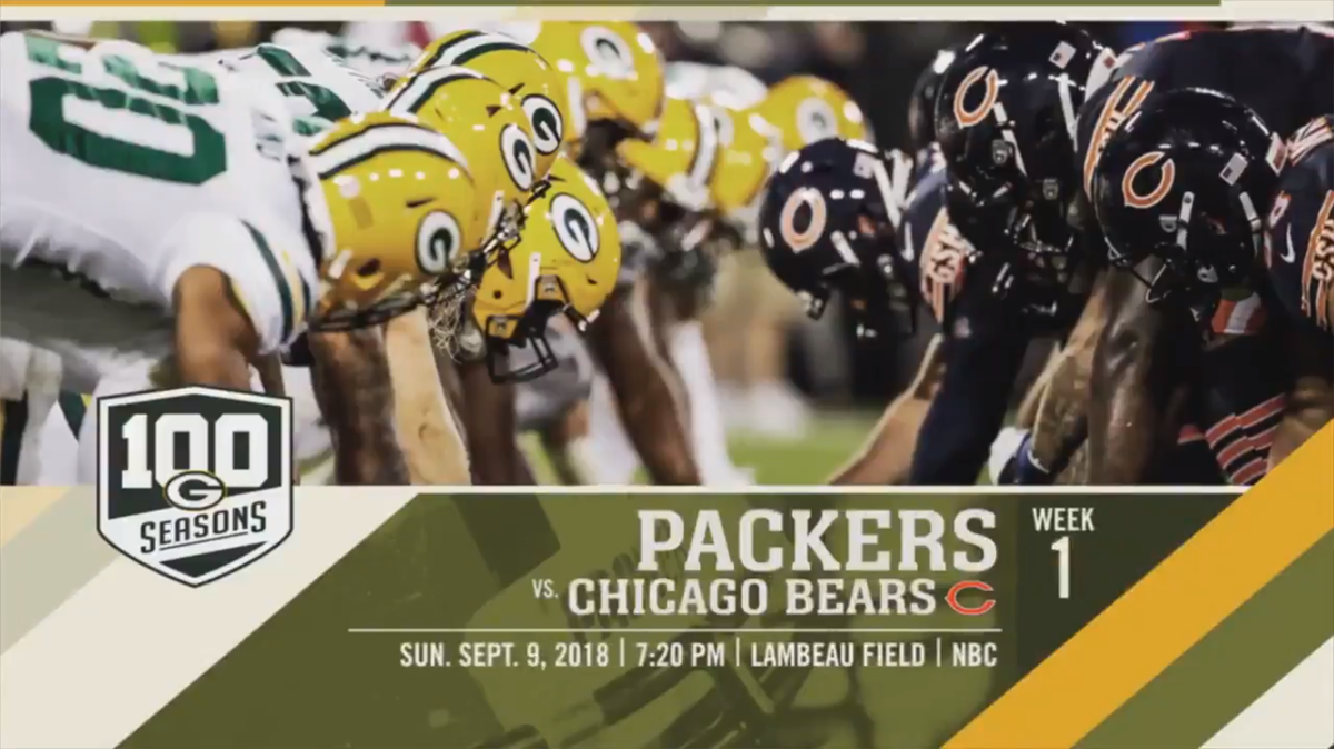 Packers-Bears promo uses 'double-doink' to hype season opener