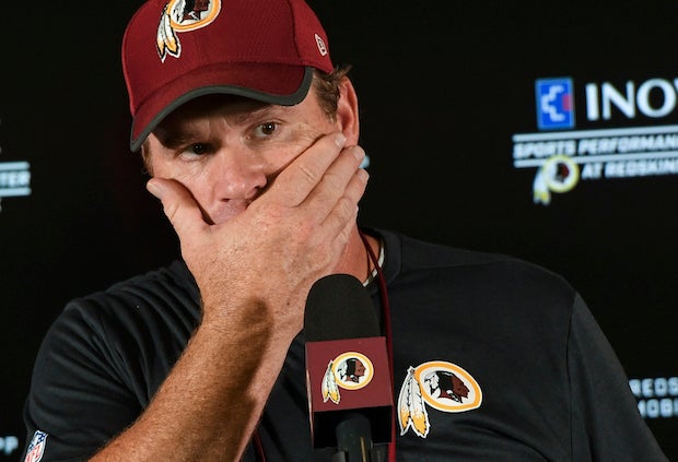 Washington Redskins fire head coach Jay Gruden after 0-5 start