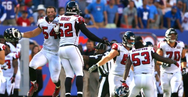 August 21, 2015: Atlanta Falcons outside linebacker Justin Durant